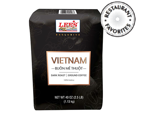 GROUND COFFEE VIETNAM BUON ME
THUOT DELIGHT 2.5LBS