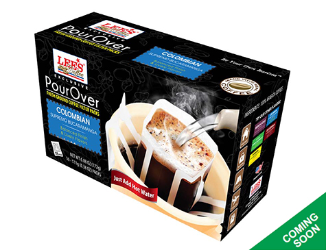 POUROVER COFFEE COLOMBIAN
16 BAGS - Click here to view larger