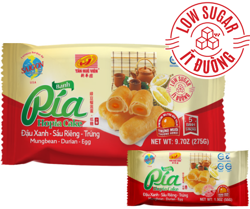 HOPIA CAKE MUNG BEAN - DURIAN -
EGG LOW SUGAR