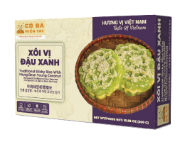 TRADITIONAL STICKY RICE WITH MUNG BEAN YOUNG COCONUT (XÔI VỊ)
