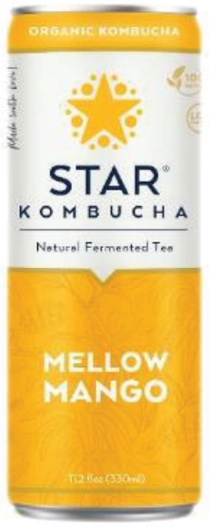 STAR KOMBUCHA MELLOW MANGO CAN 330ML