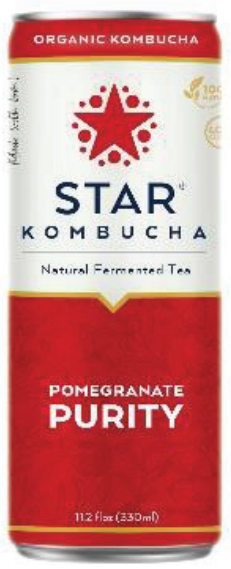 STAR KOMBUCHA POMEGRANATE PURITY CAN 330ML